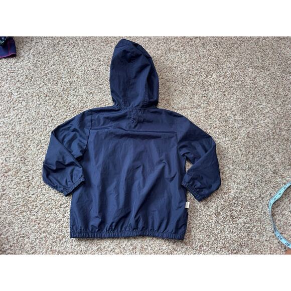 BABY GAP Boys Navy Blue Lightweight hooded Windbreaker jacket, size 4 - Picture 4 of 11